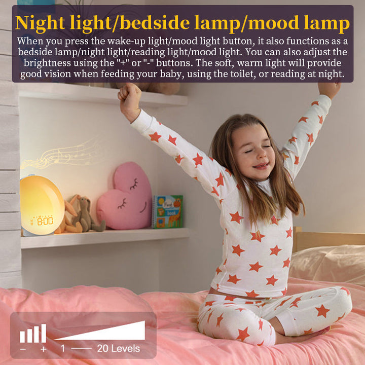 Sunrise Alarm Clock for Gentle Natural Wake-Up Light