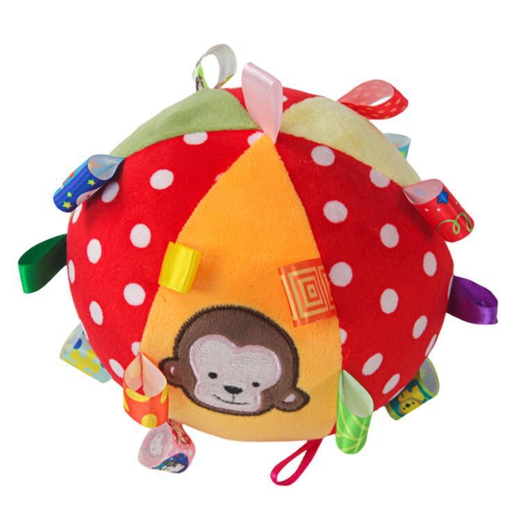 Sensory Baby Ball Plush Toy for Grasping & Discovery
