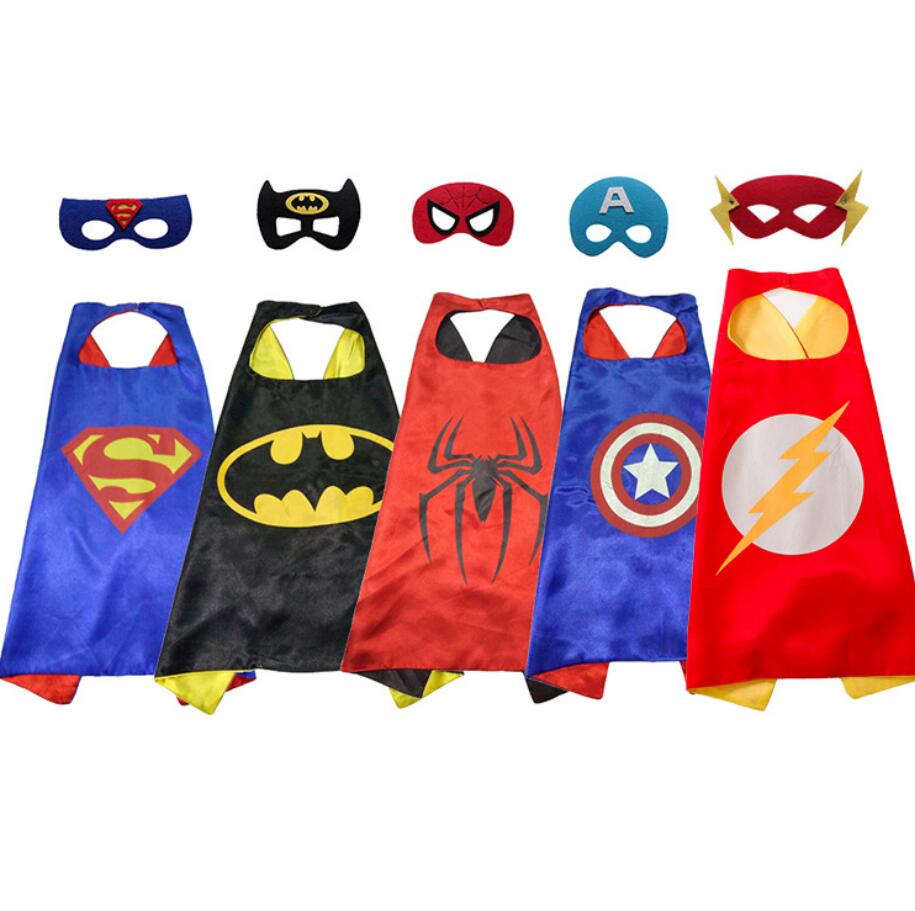 Superhero Cape Costume Set for Kids With Matching Mask