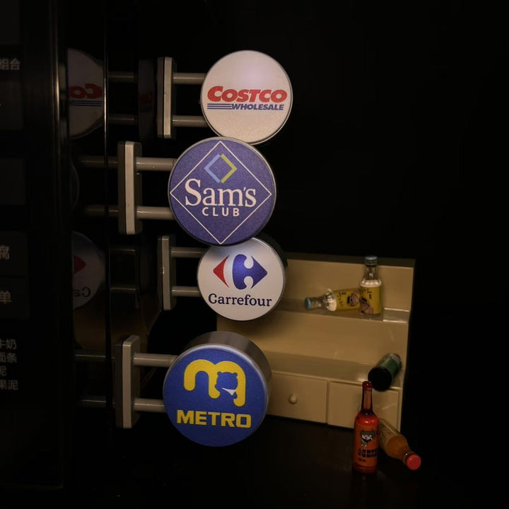 Miniature Supermarket Signs for Refrigerator Decor