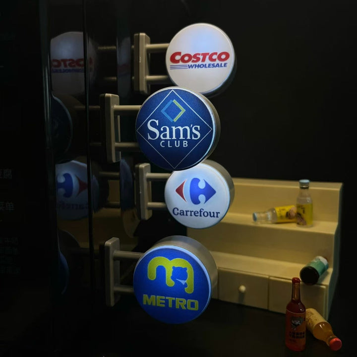 Miniature Supermarket Signs for Refrigerator Decor