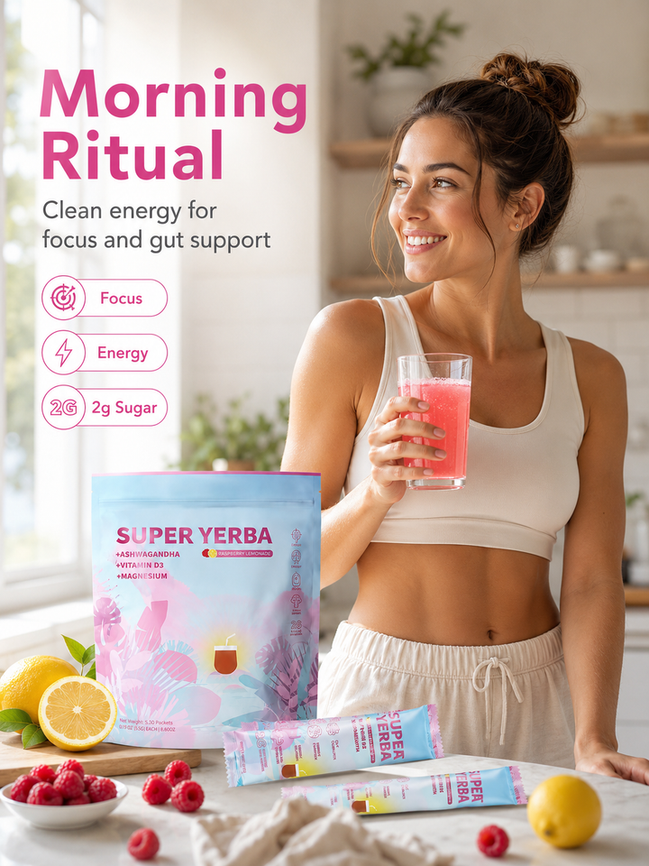 SUPERYERBA Probiotic Instant Yerba Mate Electrolyte Powder