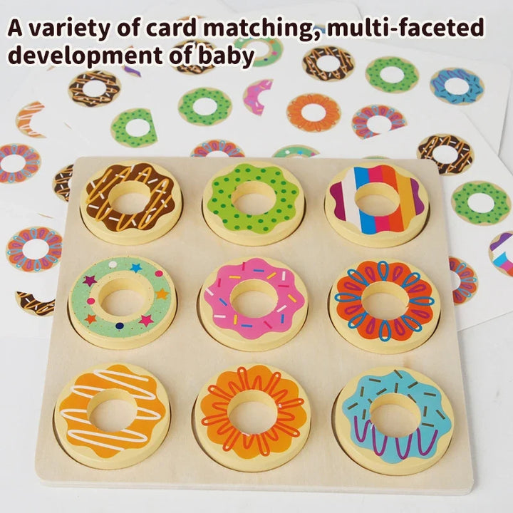 Wooden Matching Toy for Fine Motor Skills and Play
