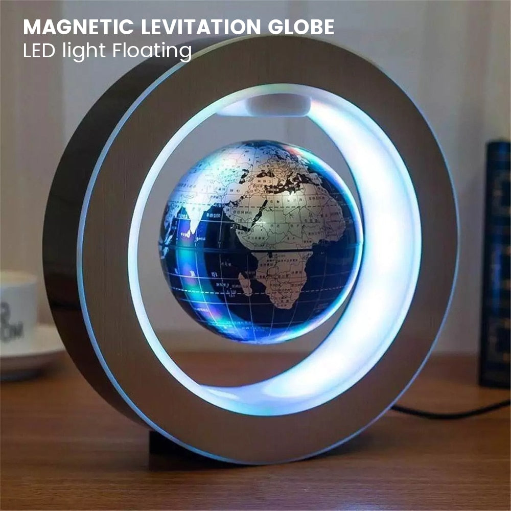 Magnetic Levitation Globe With Colorful LED Light
