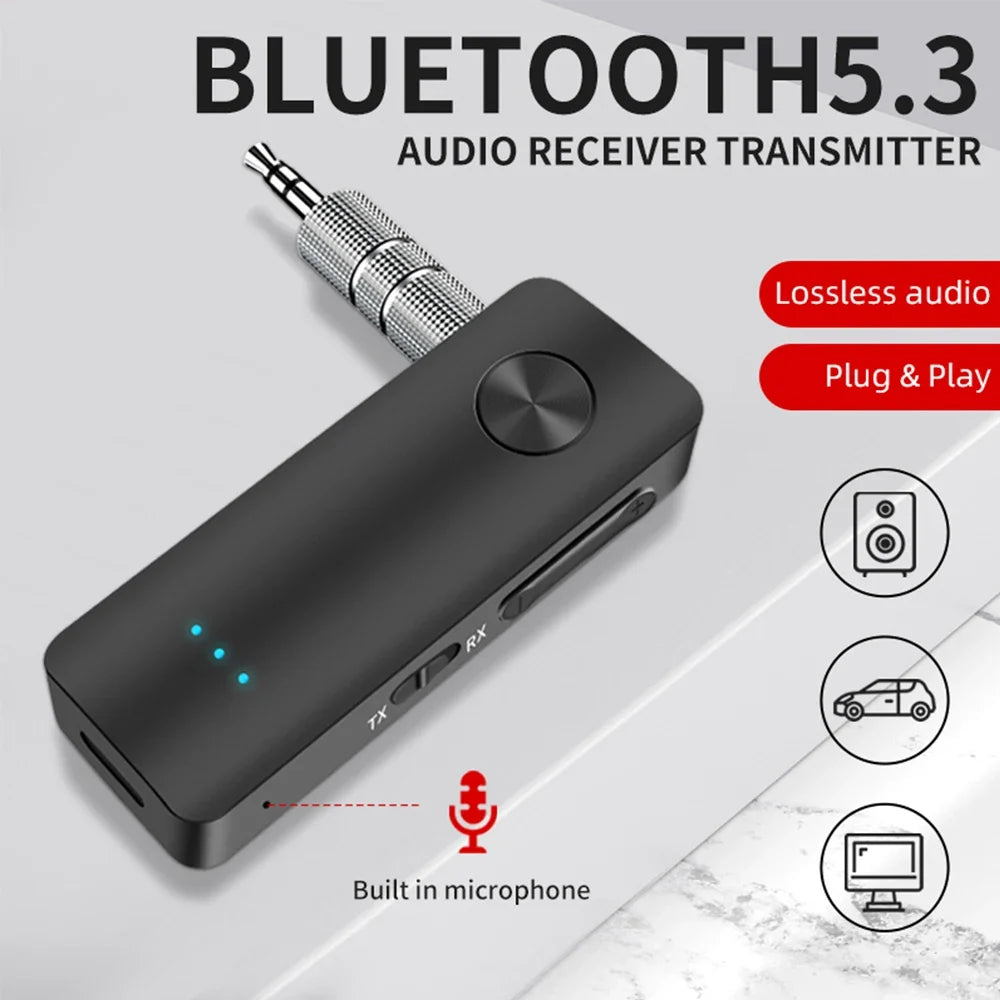 Bluetooth AUX Adapter for Car with Hands-Free Calling