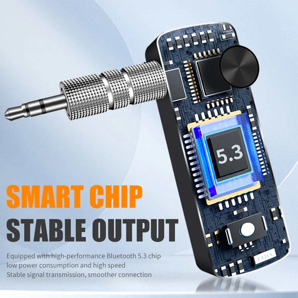 Bluetooth AUX Adapter for Car with Hands-Free Calling