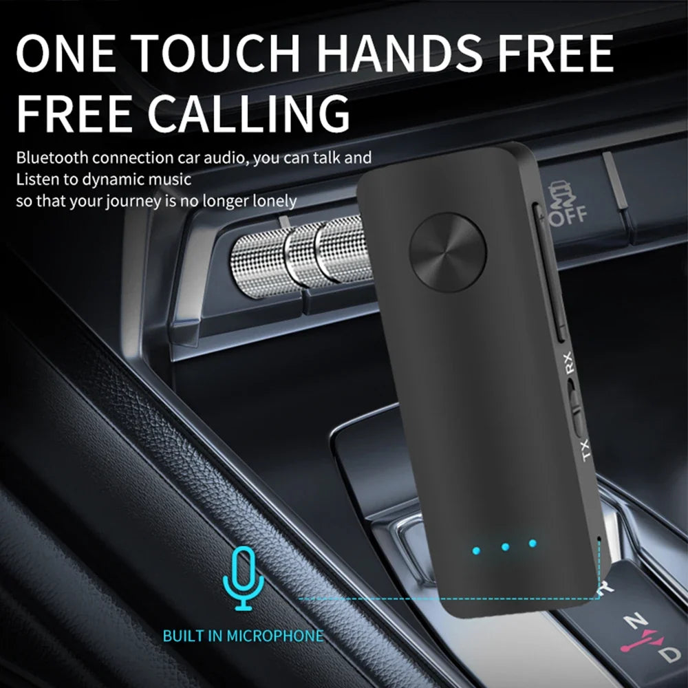Bluetooth AUX Adapter for Car with Hands-Free Calling
