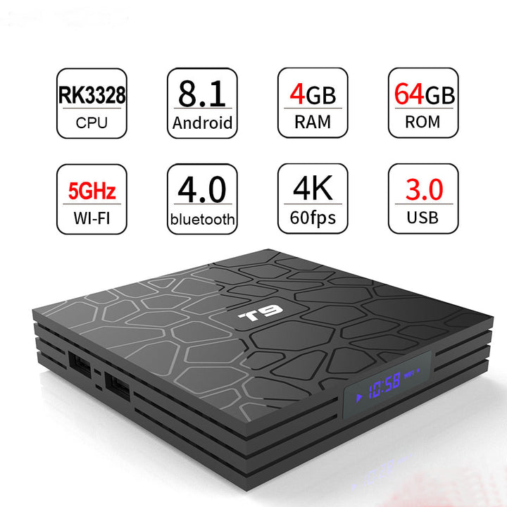 Android TV Box 4K HDR with 4GB RAM and 64GB Storage