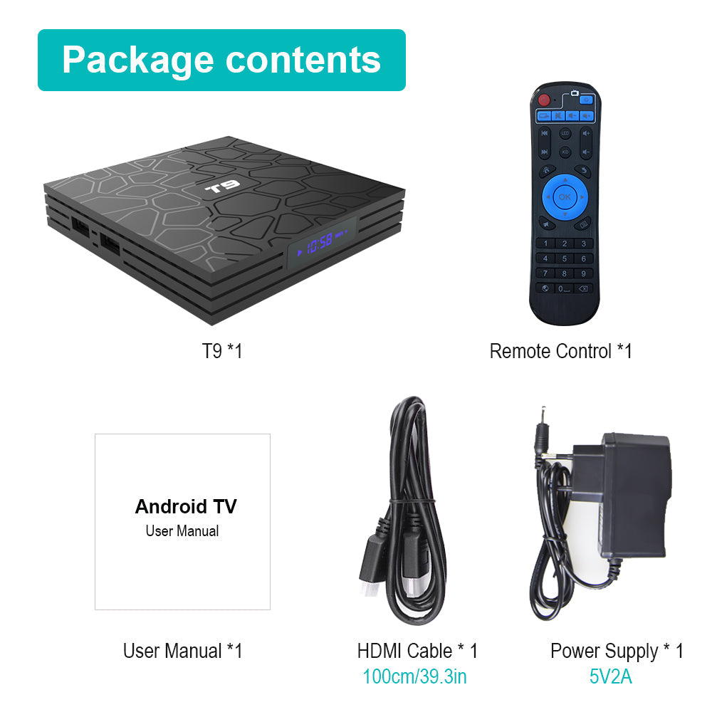 Android TV Box 4K HDR with 4GB RAM and 64GB Storage