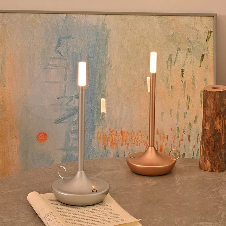 Cordless Metal Table Lamp with Warm Glow for Any Room