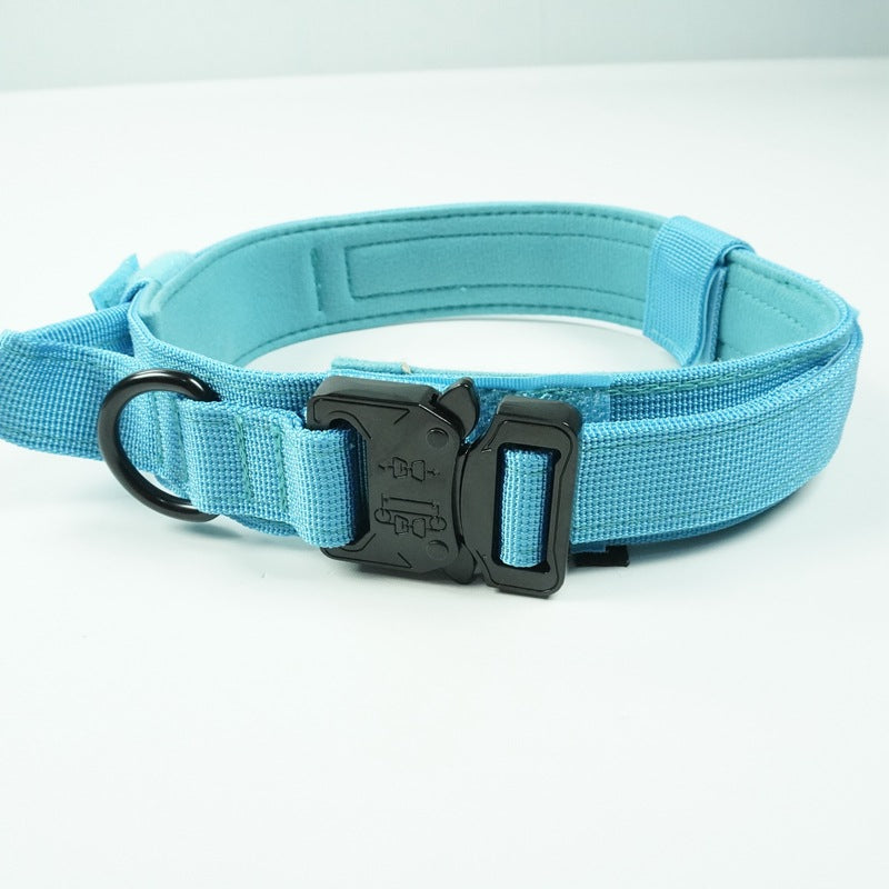 Tactical Dog Collar for Secure Outdoor Control & Comfort