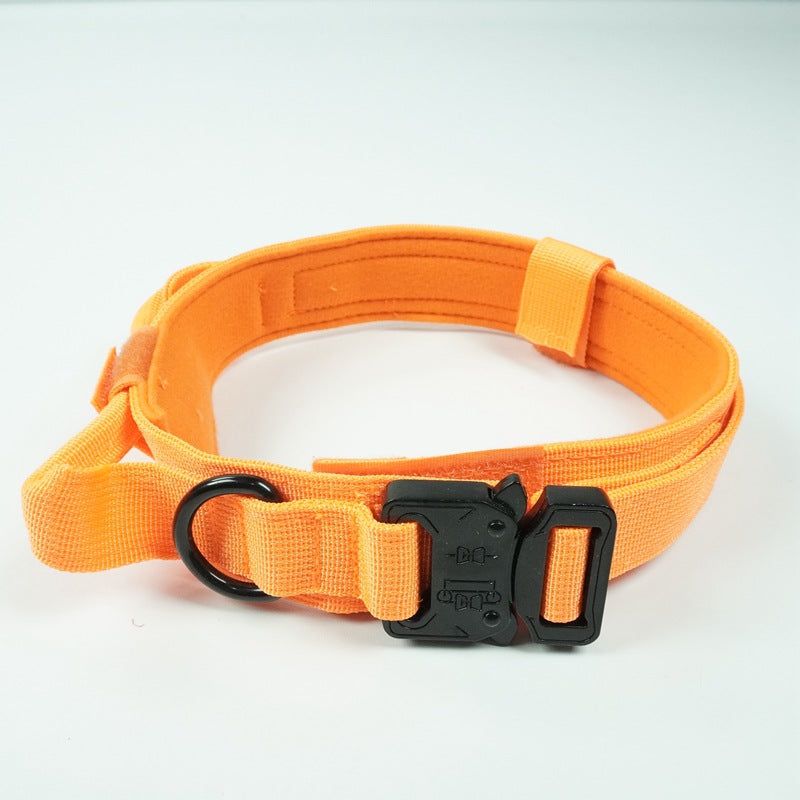 Tactical Dog Collar for Secure Outdoor Control & Comfort