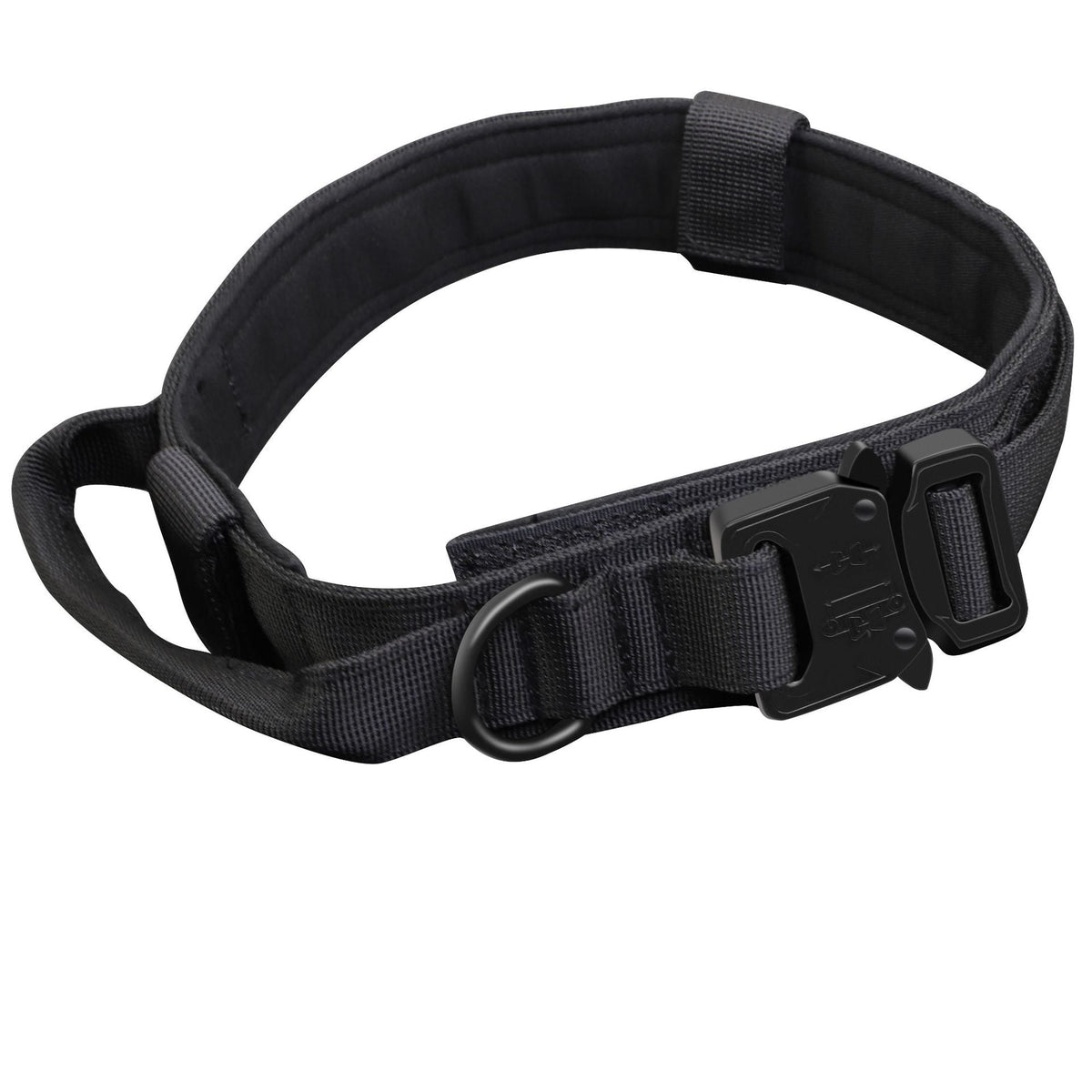 Tactical Dog Collar & Leash Set With Shock-Absorbing Grip