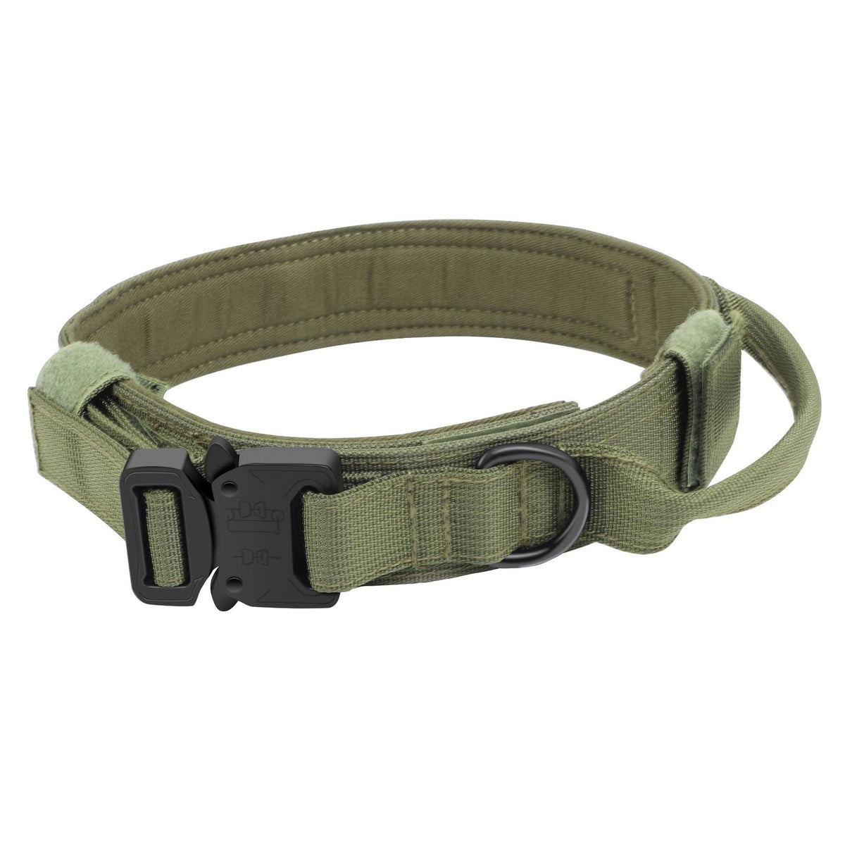 Tactical Dog Collar & Leash Set With Shock-Absorbing Grip