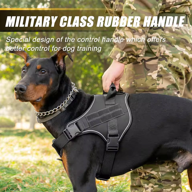 Tactical Dog Vest for Secure Control of Large Dogs