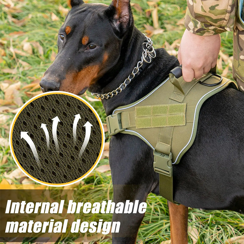 Tactical Dog Vest for Secure Control of Large Dogs