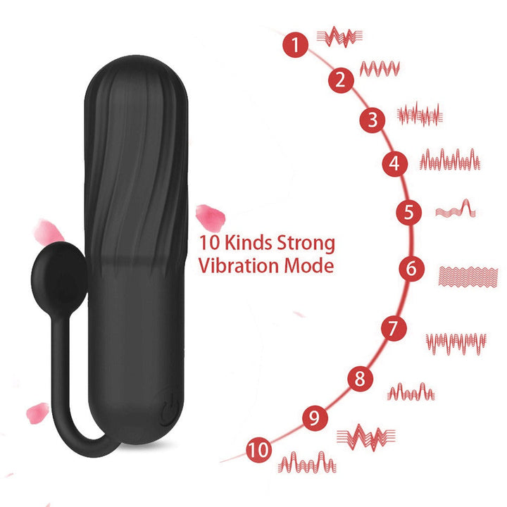 Waterproof Bullet Vibrator With 10 Vibration Modes