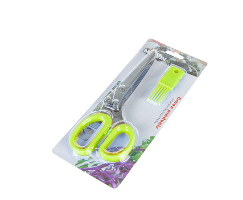 Five-Blade Stainless Herb Scissors for Green Onions
