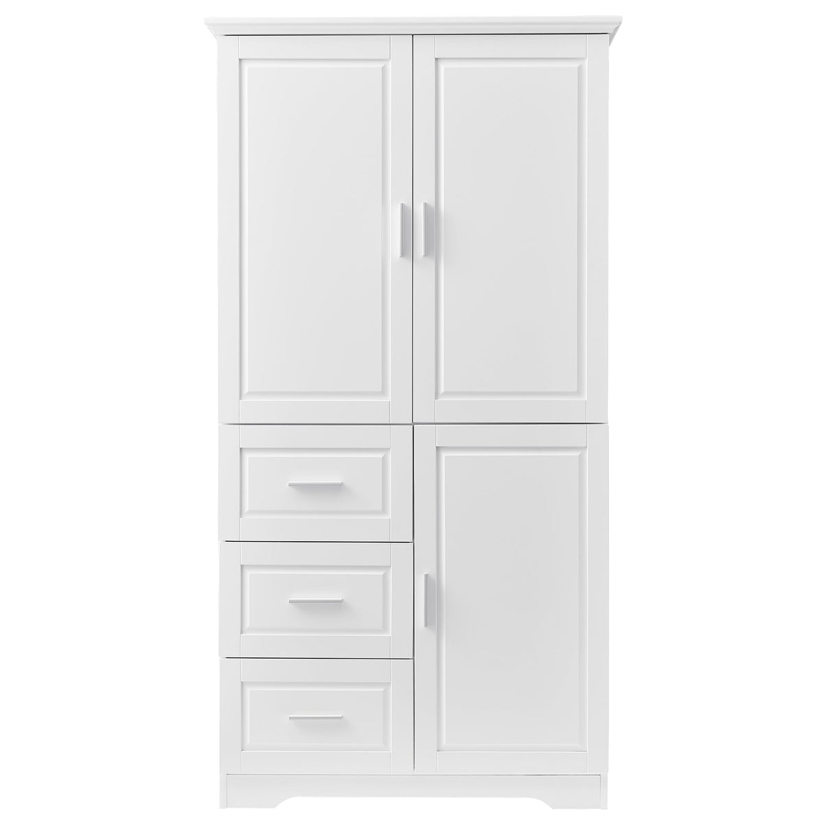 Freestanding Bathroom Storage Cabinet with Doors & Drawers