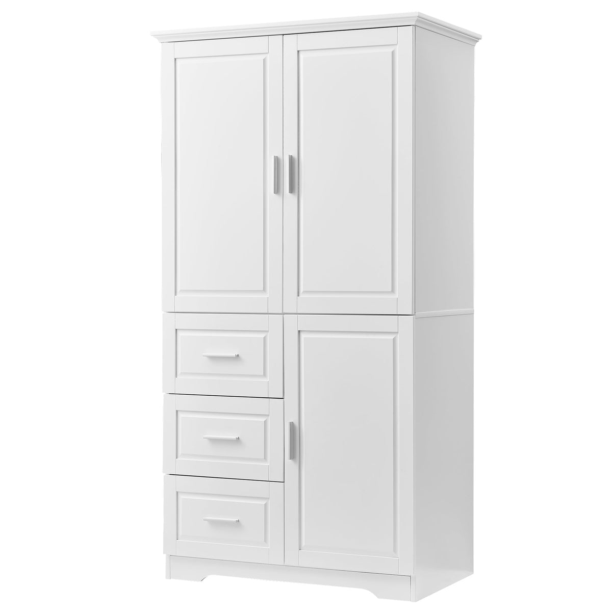Freestanding Bathroom Storage Cabinet with Doors & Drawers