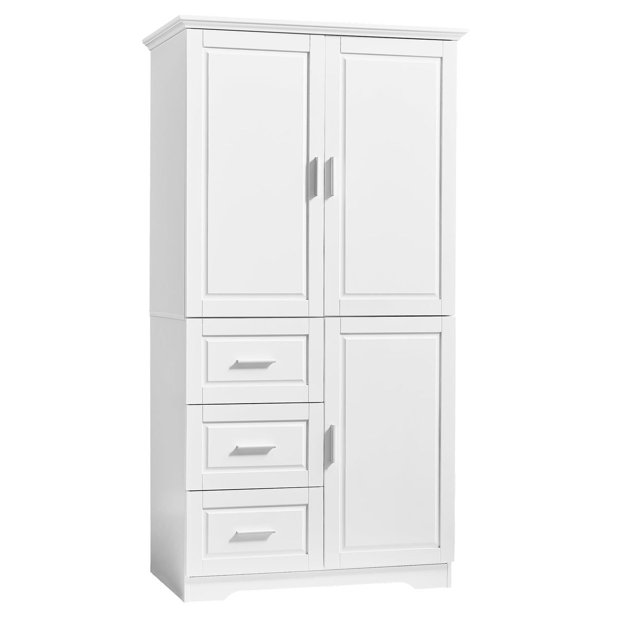 Freestanding Bathroom Storage Cabinet with Doors & Drawers