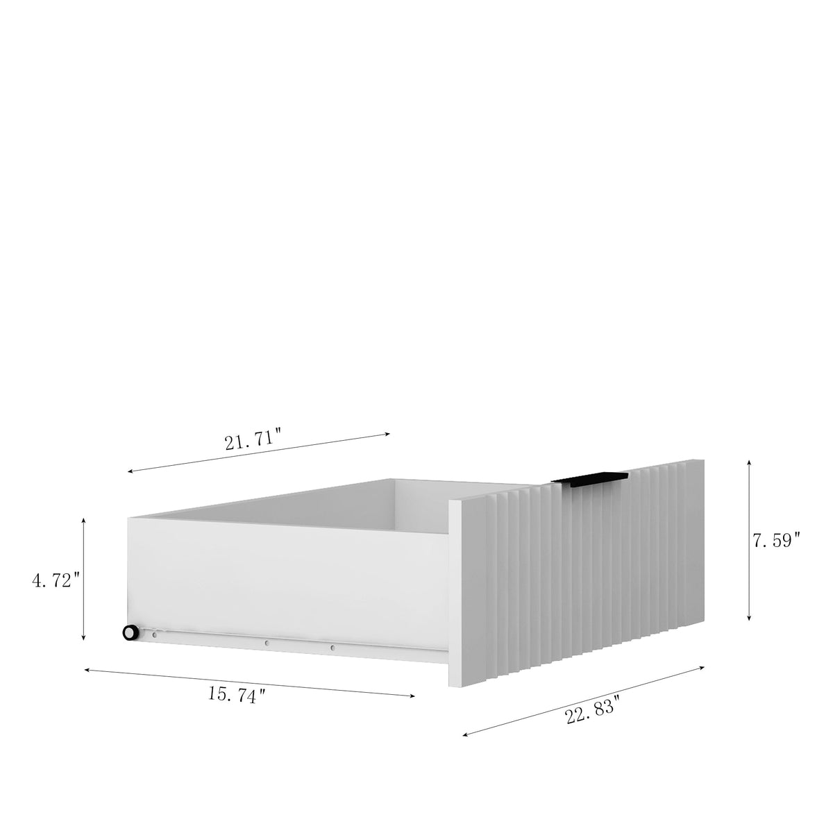 Tall White Bedroom Armoire with Hanging Rod and Drawers