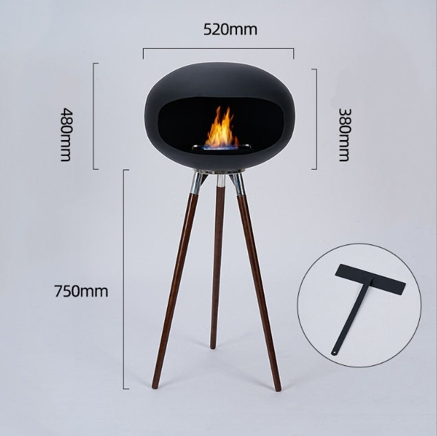 Freestanding Alcohol Fireplace Centerpiece for Cozy