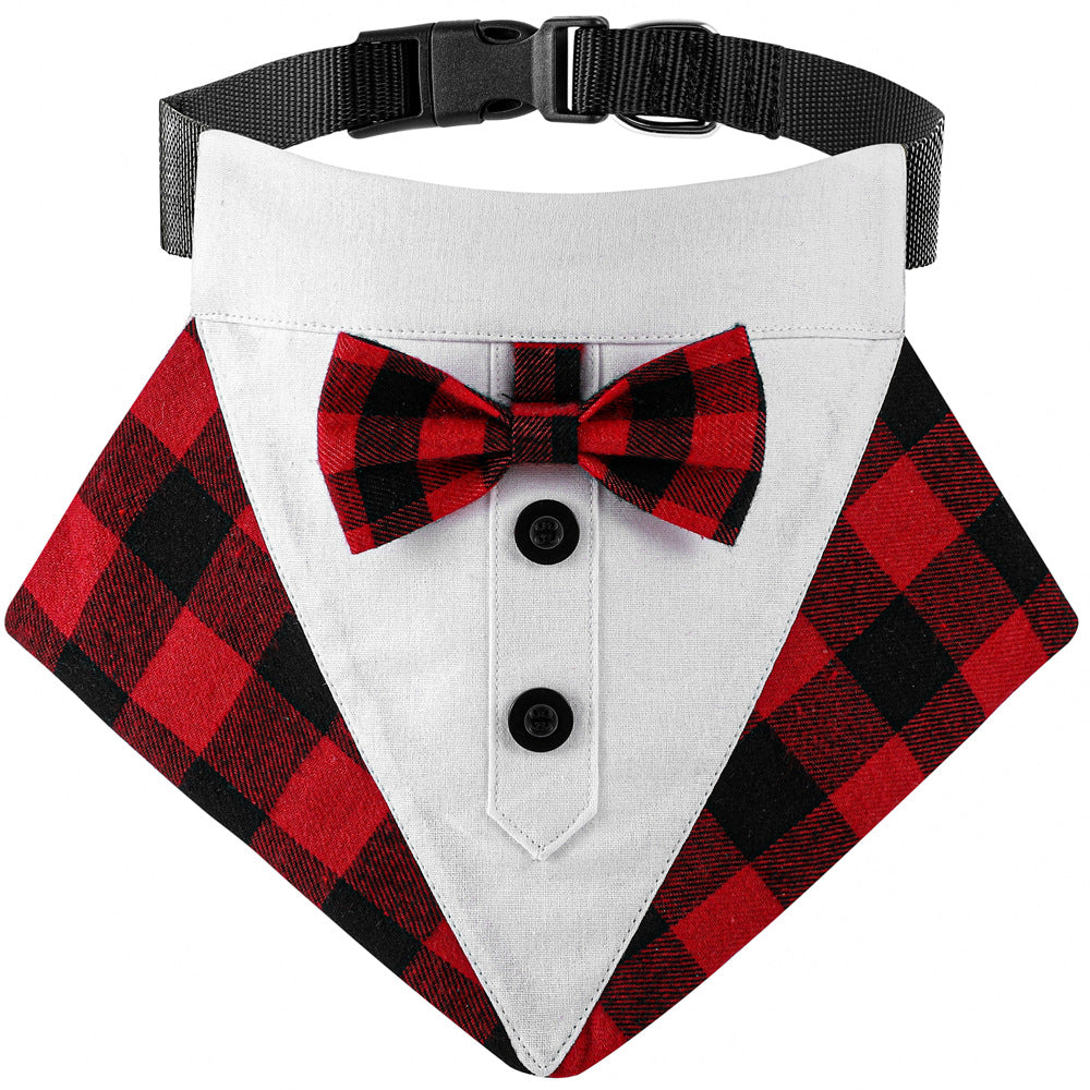 Dog Tuxedo Bib Scarf for Weddings and Party Photos