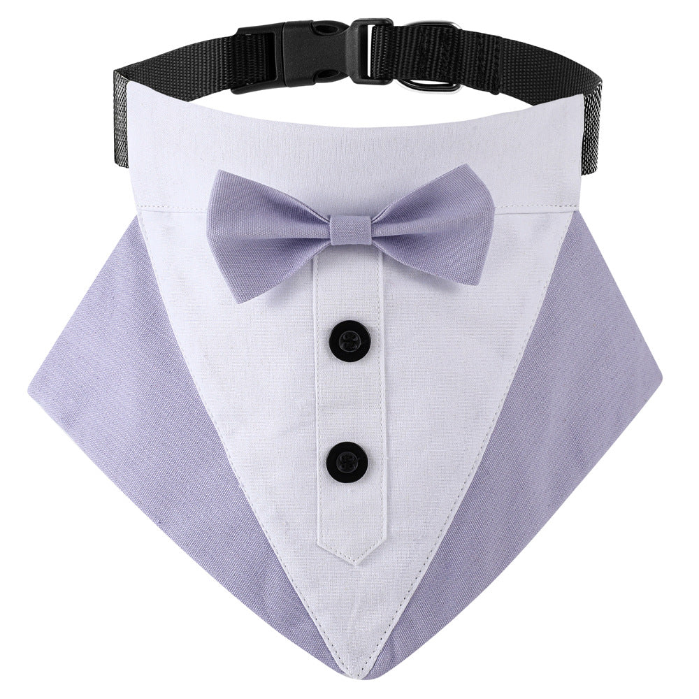 Dog Tuxedo Bib Scarf for Weddings and Party Photos