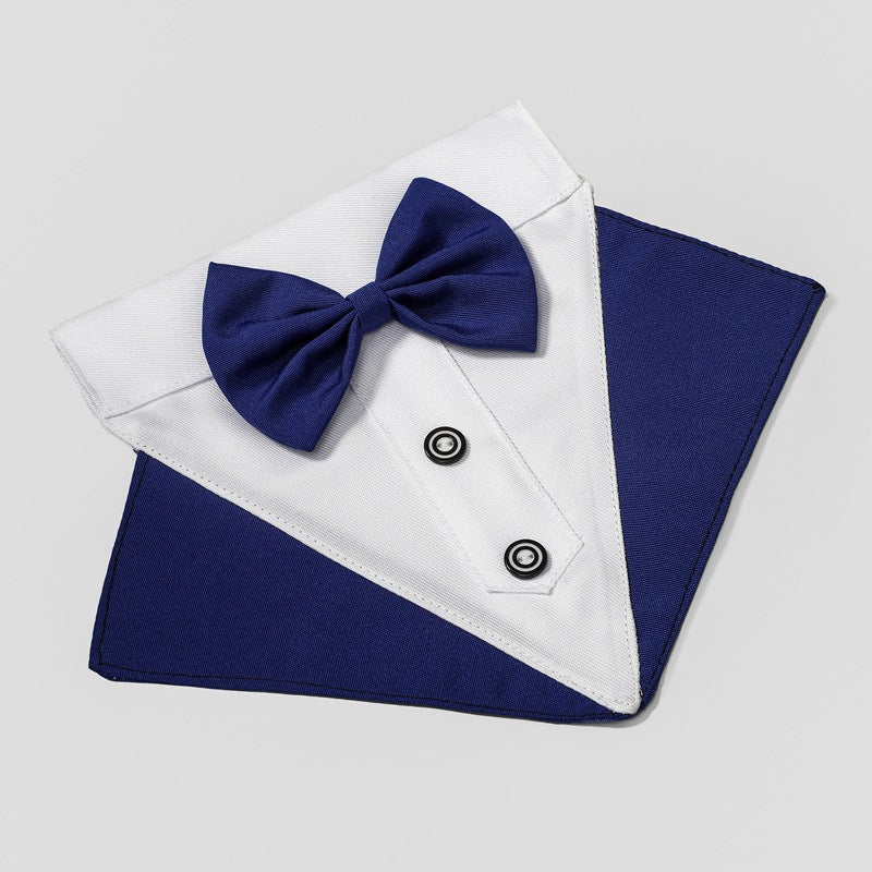 Dog Tuxedo Bib Scarf for Weddings and Party Photos