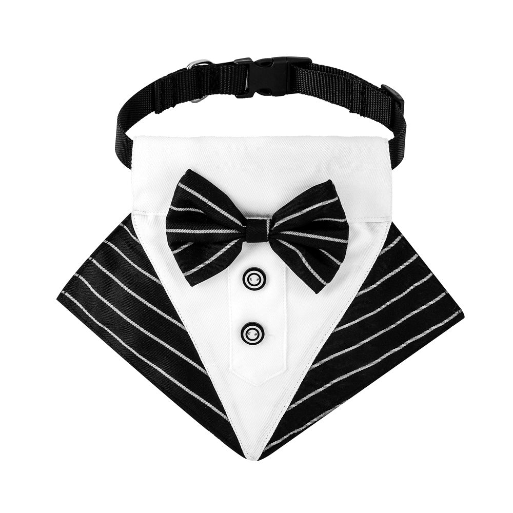 Dog Tuxedo Bib Scarf for Weddings and Party Photos