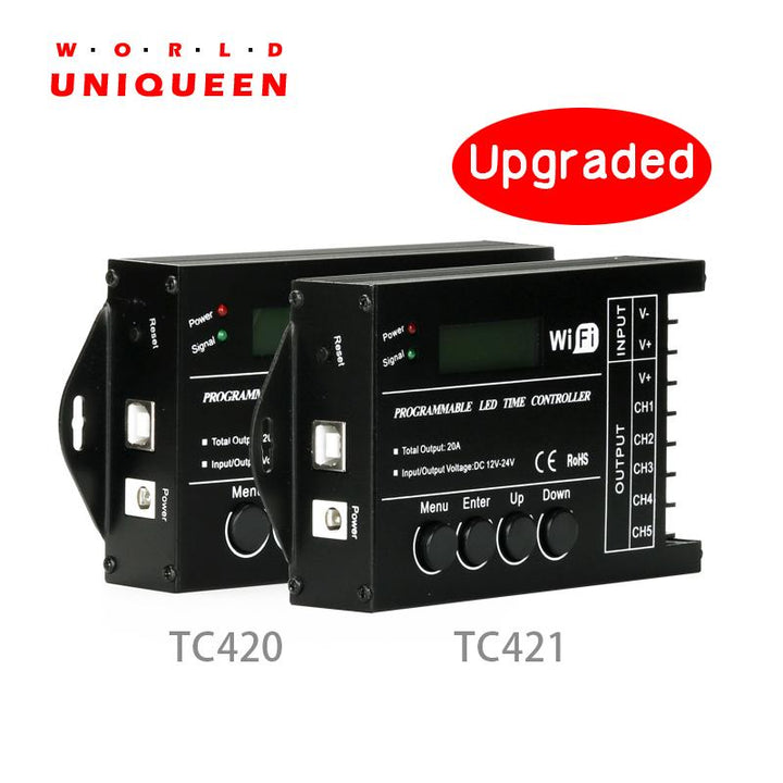 Programmable 5-Channel LED Timer Controller for Aquariums