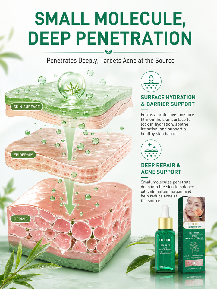 Tea Tree Oil Acne Serum — Clearer, Smoother Skin in 2 Weeks