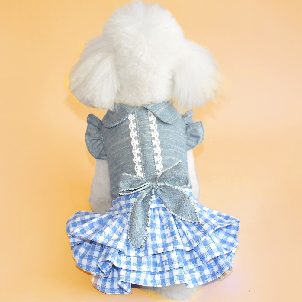 Small Dog Denim Skirt Dress for Everyday Princess Style