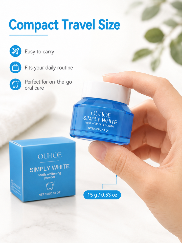 Teeth Whitening Powder — Sensitive‑Safe Brightening
