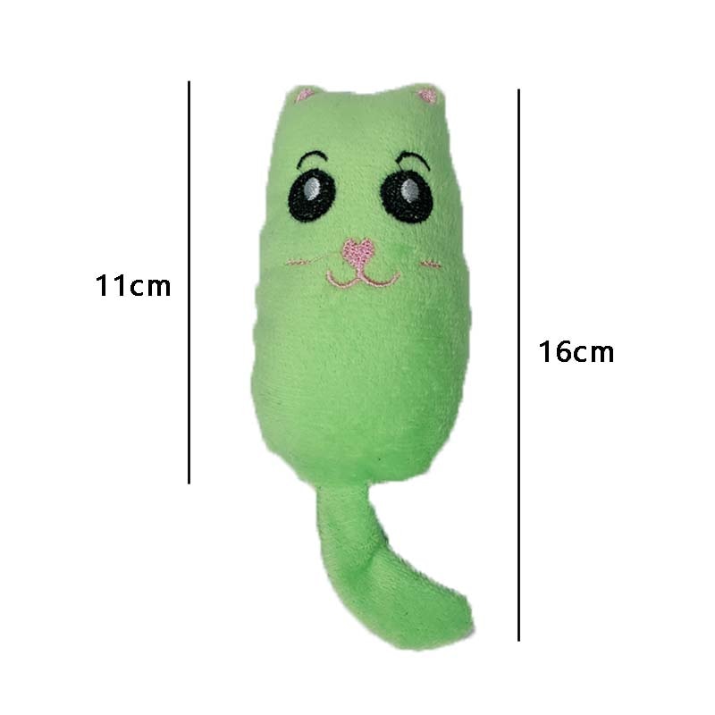 Catnip Plush Cat Toy for Active Chewing, Play and Cuddles