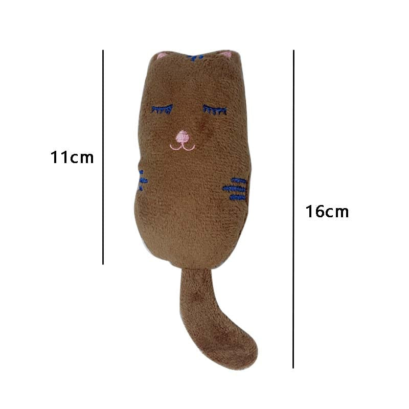 Catnip Plush Cat Toy for Active Chewing, Play and Cuddles