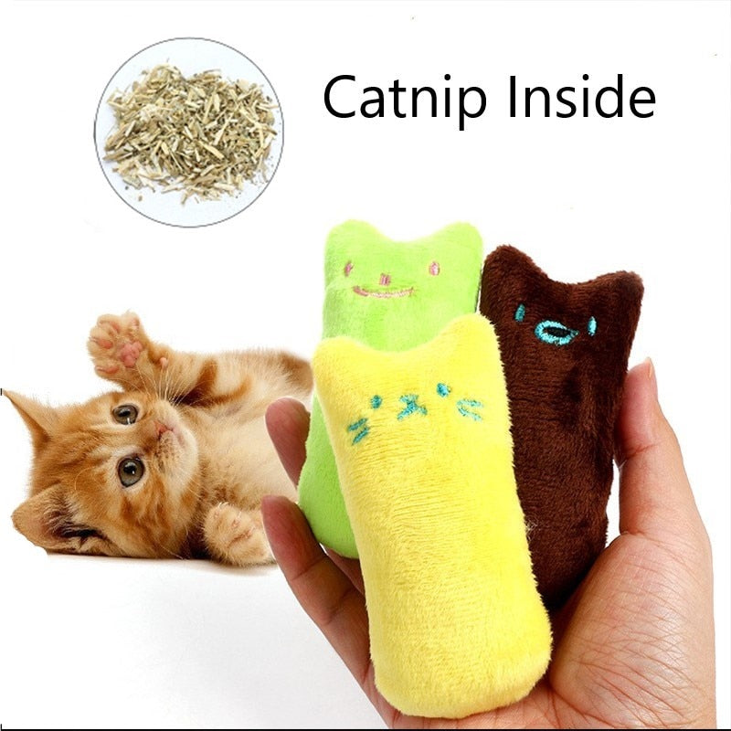 Catnip Plush Cat Toy for Active Chewing, Play and Cuddles