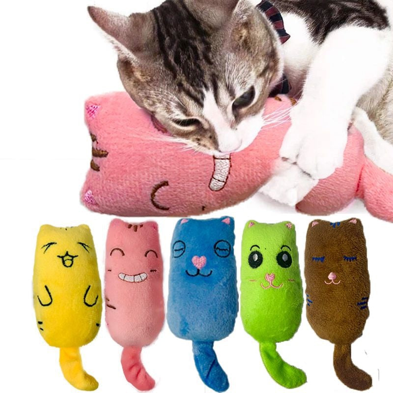 Catnip Plush Cat Toy for Active Chewing, Play and Cuddles