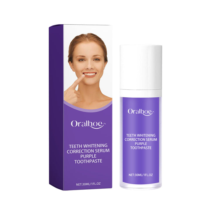 Purple Toothpaste Serum for Brighter-Looking Teeth