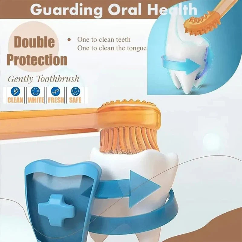 Pet Silicone Toothbrush for Gentle Dental Care
