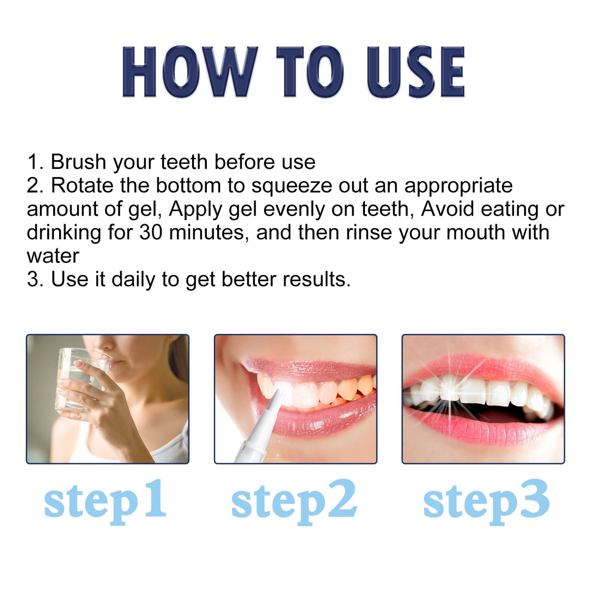 Teeth Whitening Pen for Coffee, Tea & Wine Stains