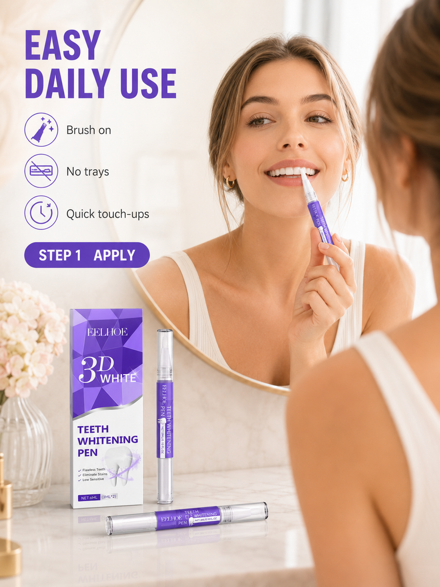 Teeth Whitening Pen — Instant Stain Removal, No Sensitivity