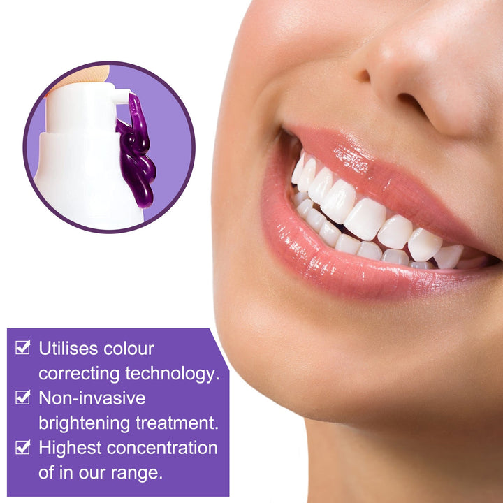 Teeth Whitening Toothpaste With Purple Color Correction