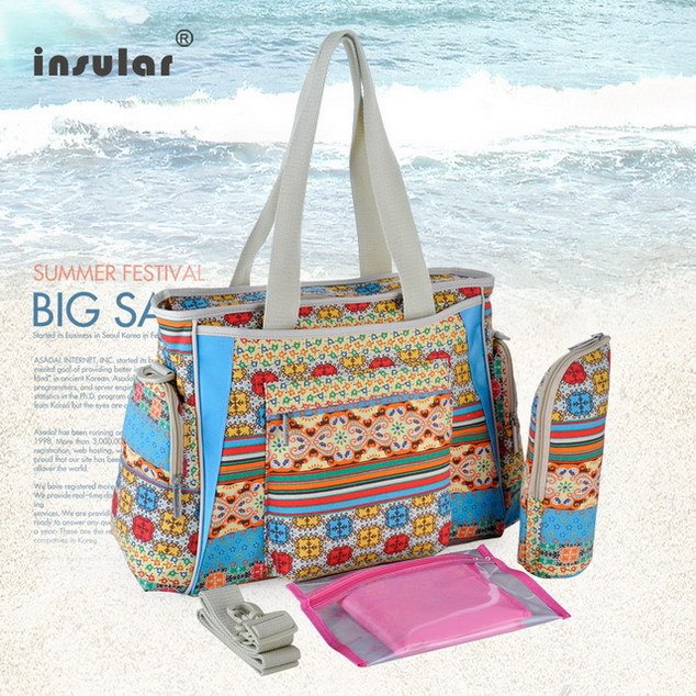 Diaper Tote Bag With Organized Changing Essentials
