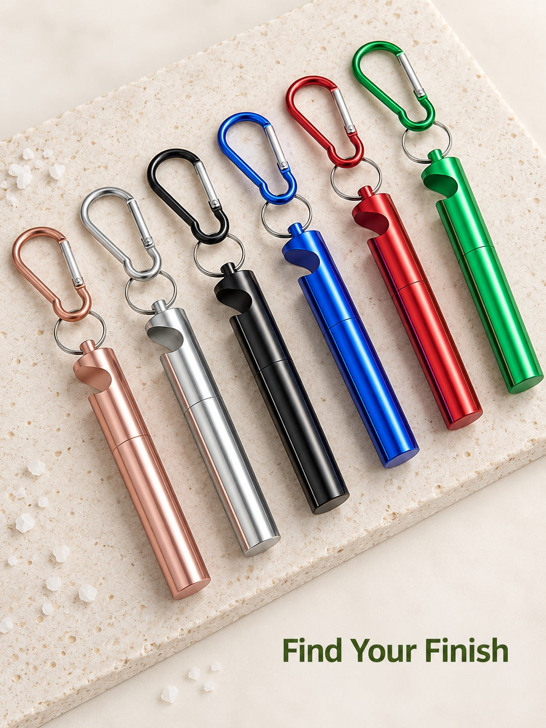Telescopic Metal Straw Keychain with Bottle Opener Case