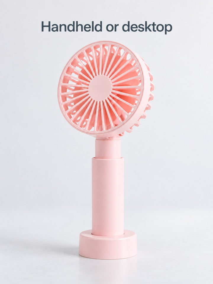 Portable Mini Fan: Telescopic Handheld and Desktop Fan