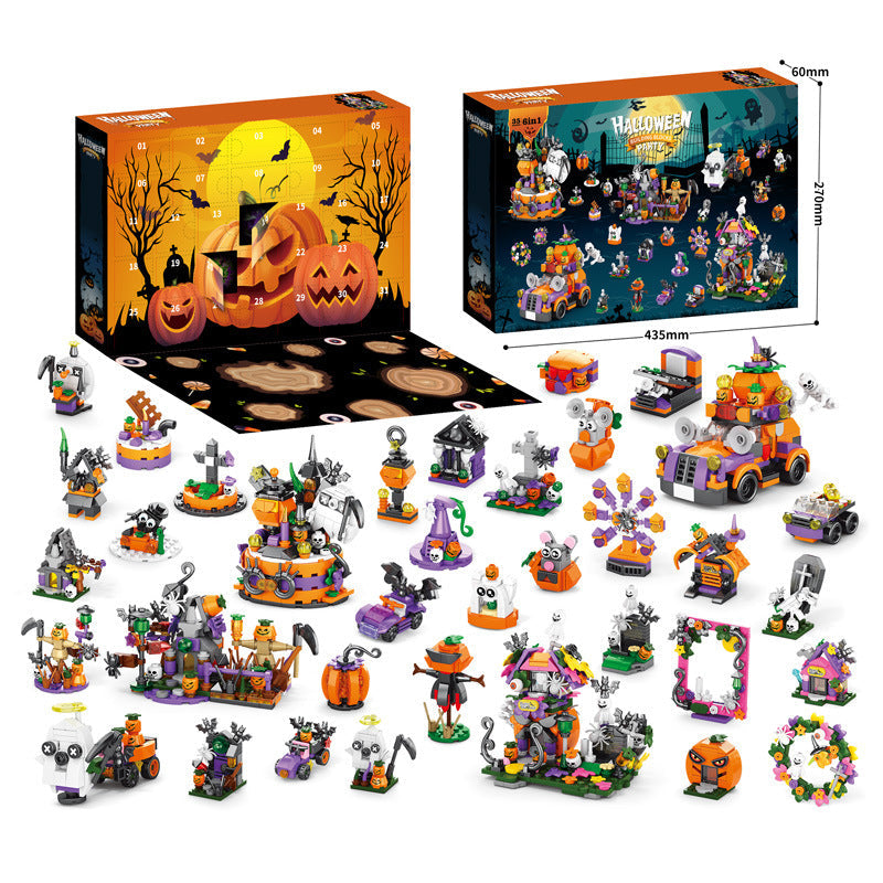 Christmas Advent Calendar Building Block Puzzle Gift
