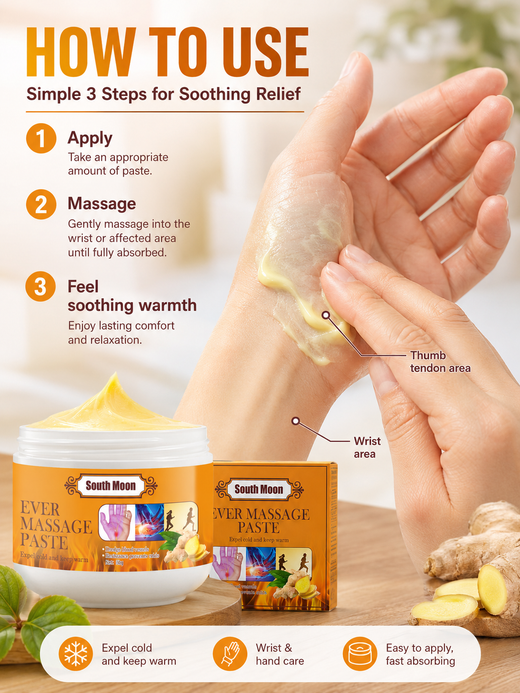 Warming Tendon Sheath Cream — Relieve Wrist & Thumb Pain
