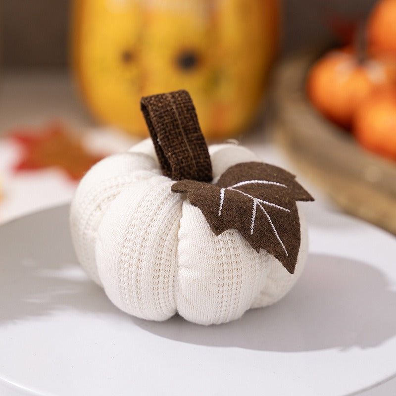 Knitted Pumpkin Decor for Cozy Rustic Autumn Charm